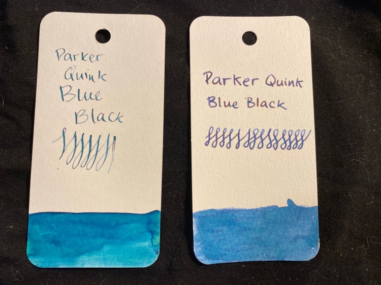 Parker Quink Blue Black Ink Review – Writing at Large