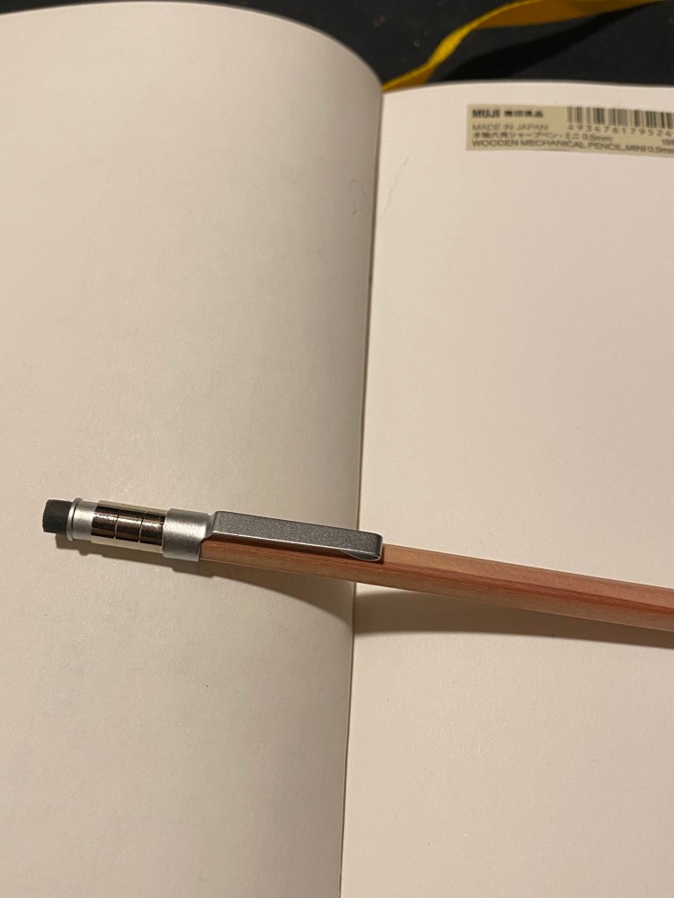 Muji Wooden Mechanical Pencils and Pen Writing at Large