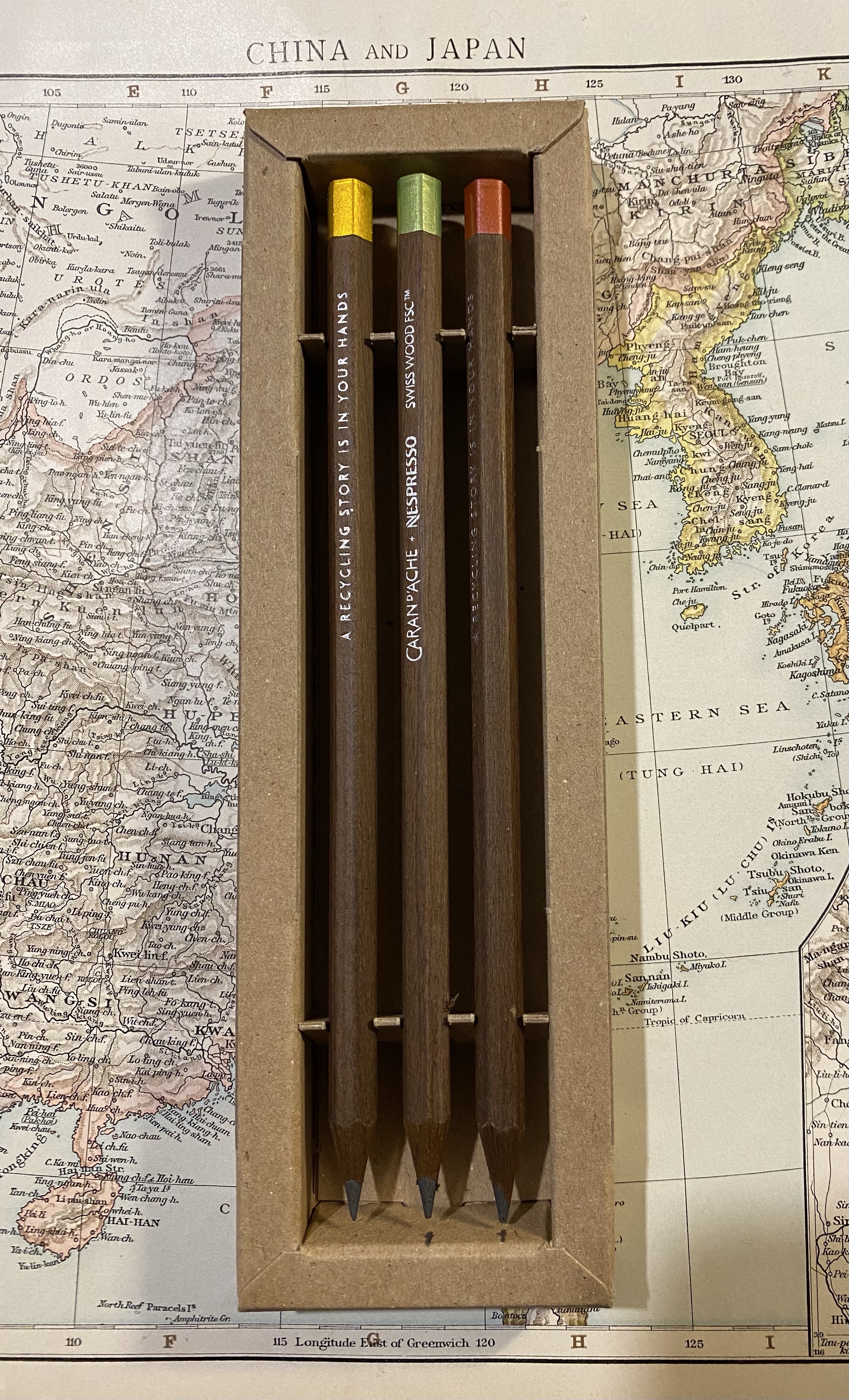 Caran d'Ache x Nespresso Swiss Wood Pencils Set Review – Writing