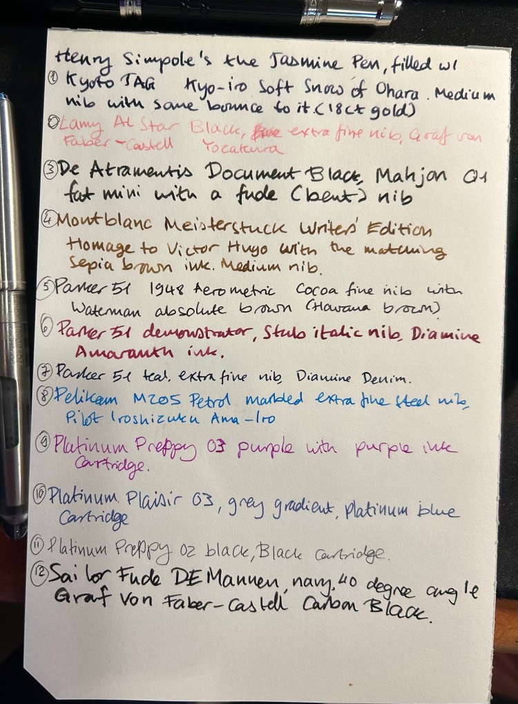 Weekly Update: Reading and Pen Inking – Writing at Large