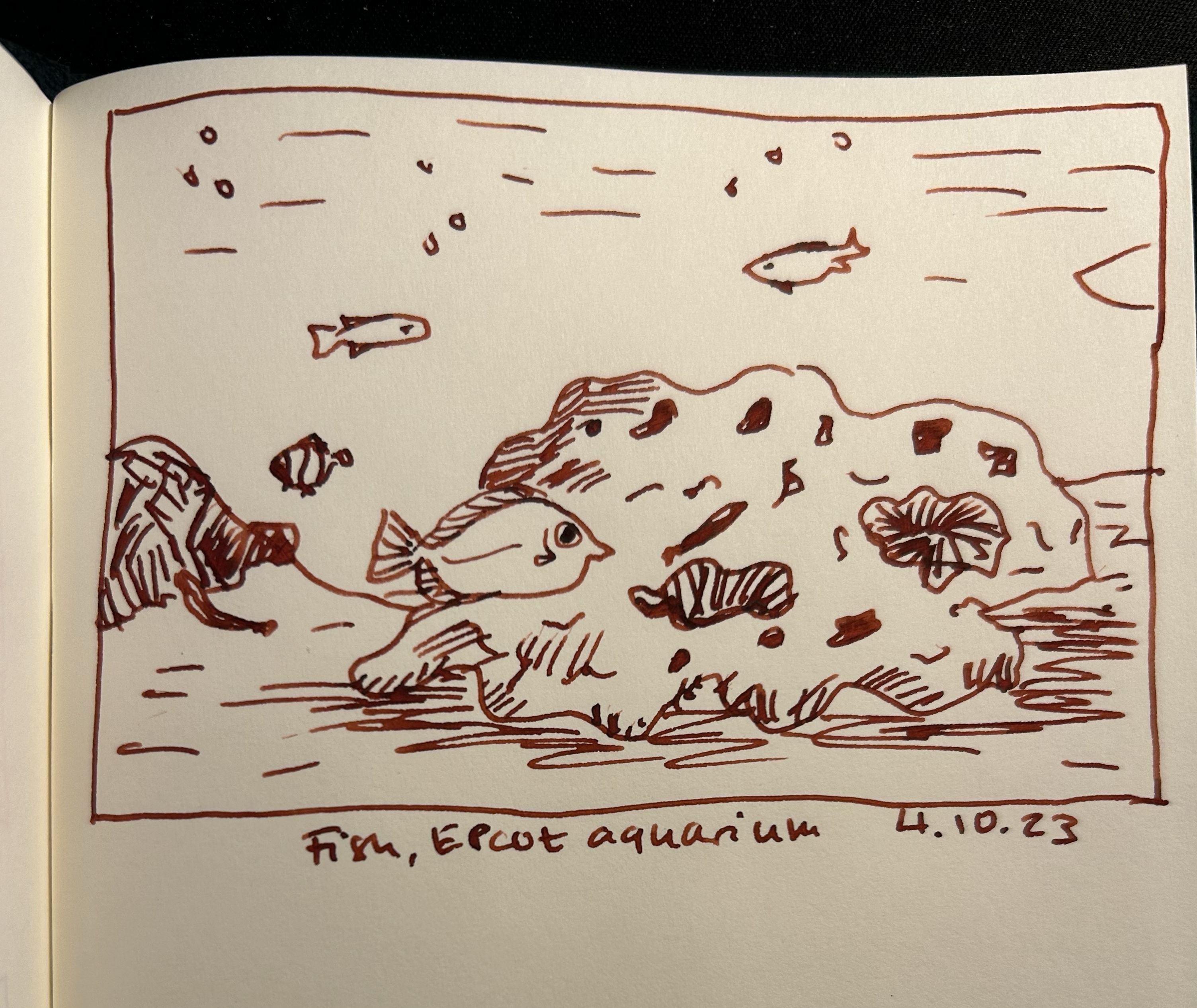 Inktober 2023 Day 4: Red Fish – Writing at Large