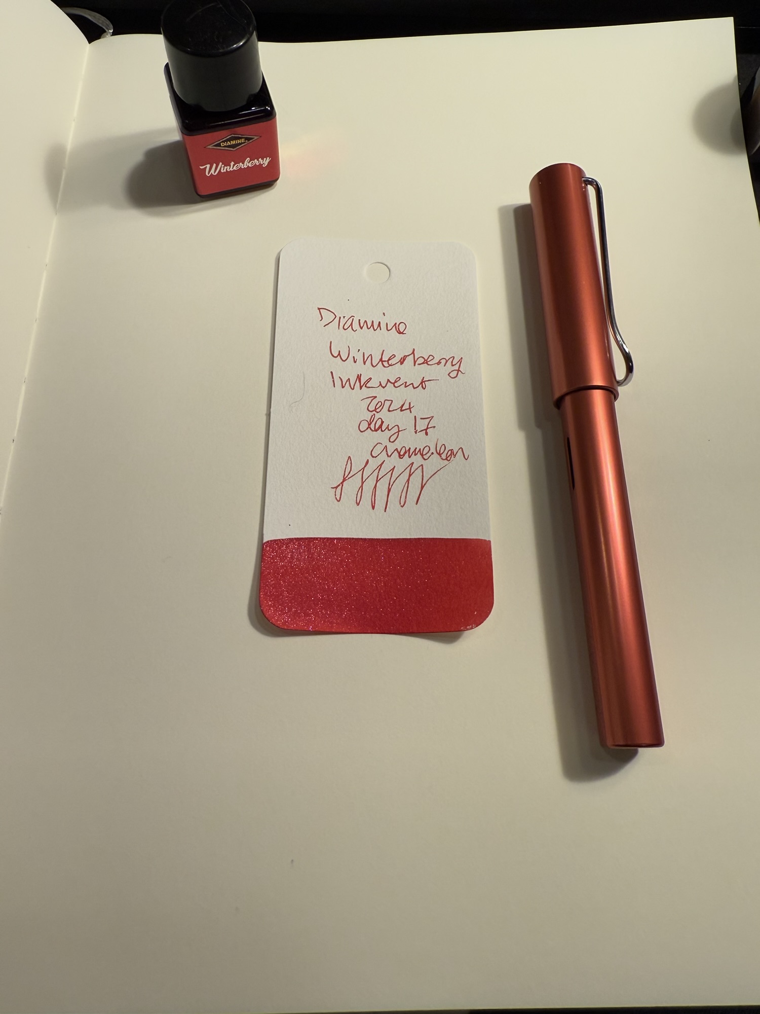 Diamine Inkvent 2024 Day 17 – Writing at Large